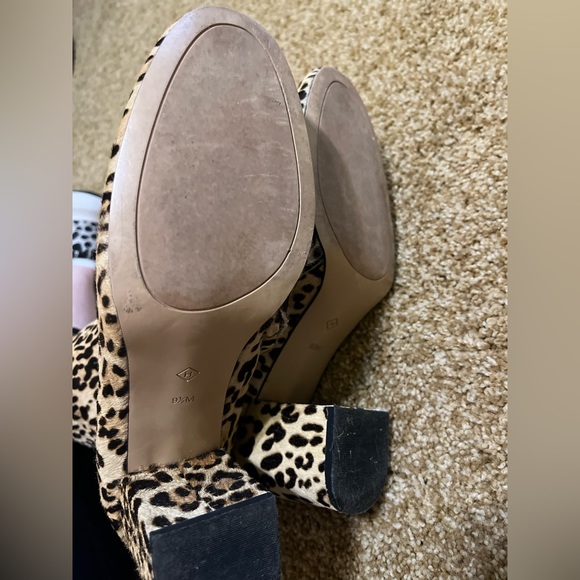 Halogen Abbi Block Heel Bootie size 9.5 with real fur printed calf hair - Picture 3 of 3